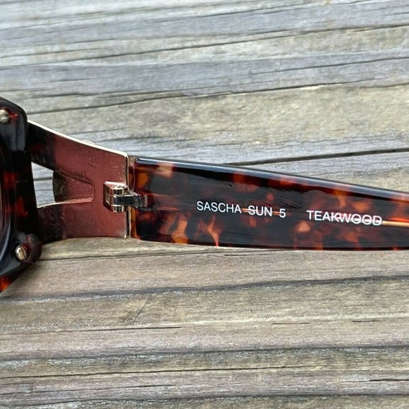 Sascha Sun by Classic Optic Women Sunglasses Brown Tortoise TEAKWOOD Eye Wear Sh - Picture 11 of 12